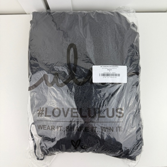 Lulus Women's Small Black Mesh Lace Floral Embroidered Bustier Formal Dress Gown - Picture 7 of 16